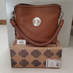 Brighton Ferarra Mixology Bailey Small Shoulder Bag In Luggage (Brown)